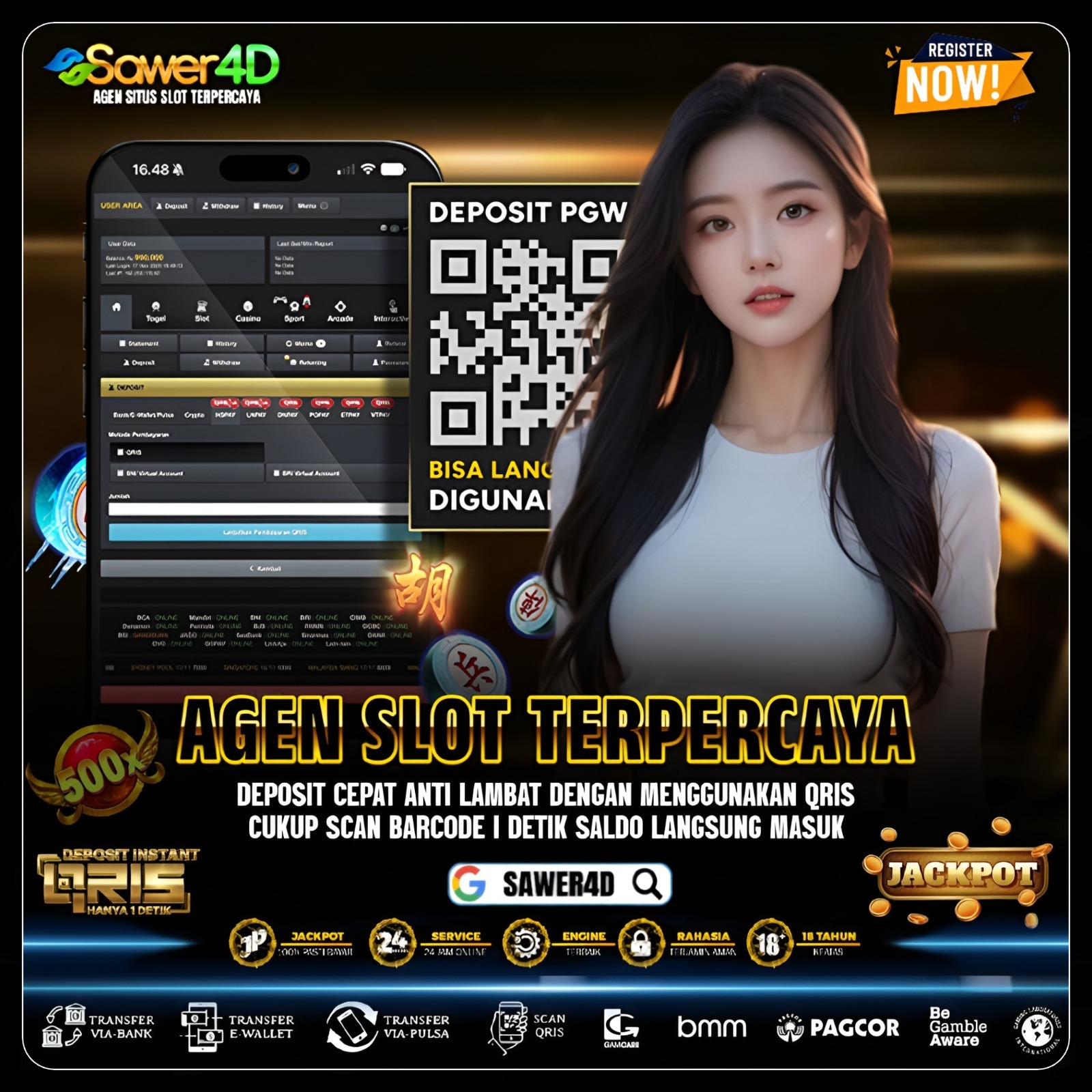SAWER4D >> Link Situs Slot Gacor Hari Ini Minimal Deposit 1000 Gampang Maxwin image 1